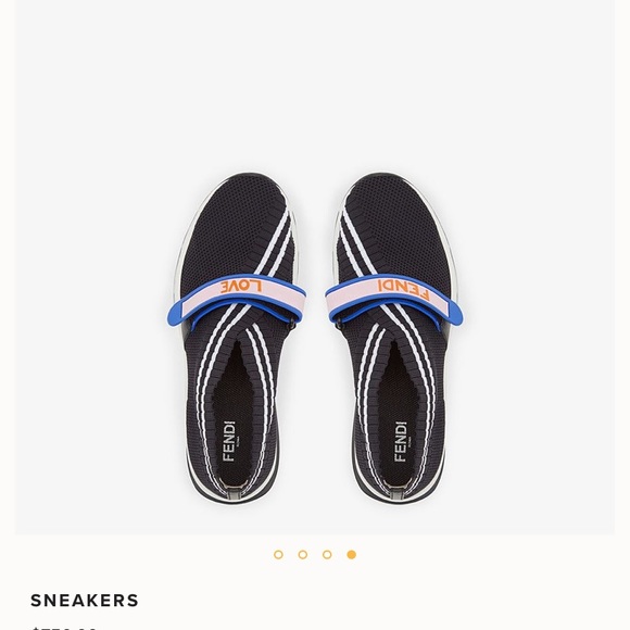 Fendi Sneakers ❤️ logo touchstrap sneakers. LOVE - Picture 1 of 7